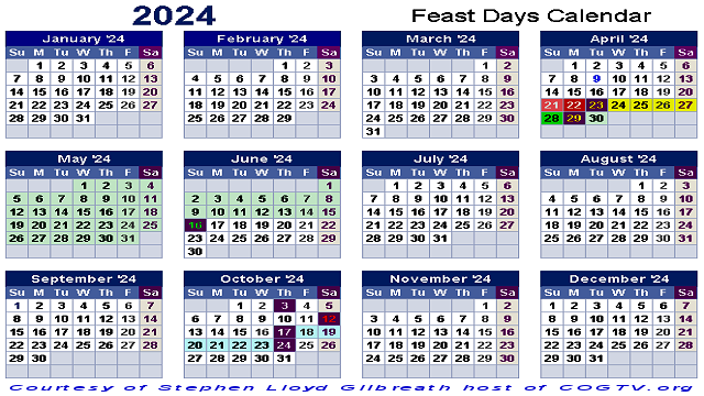 COGTV.org/Calendar/ Church of God Hebrew Holy Day Calendar